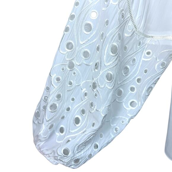 Ramy Brook Eyelet Balloon Sleeve Blouse - Picture 9 of 16